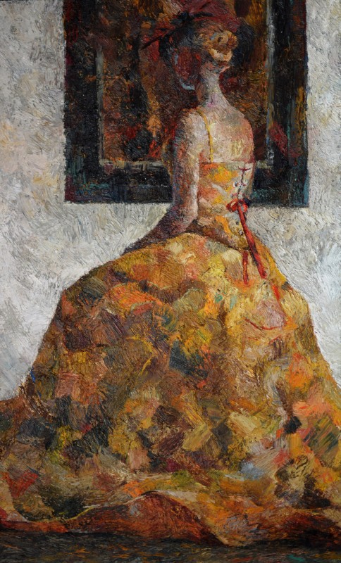"Figură tematică" by Кристина Демиан, 2016, 1000x800mm, масло / холст