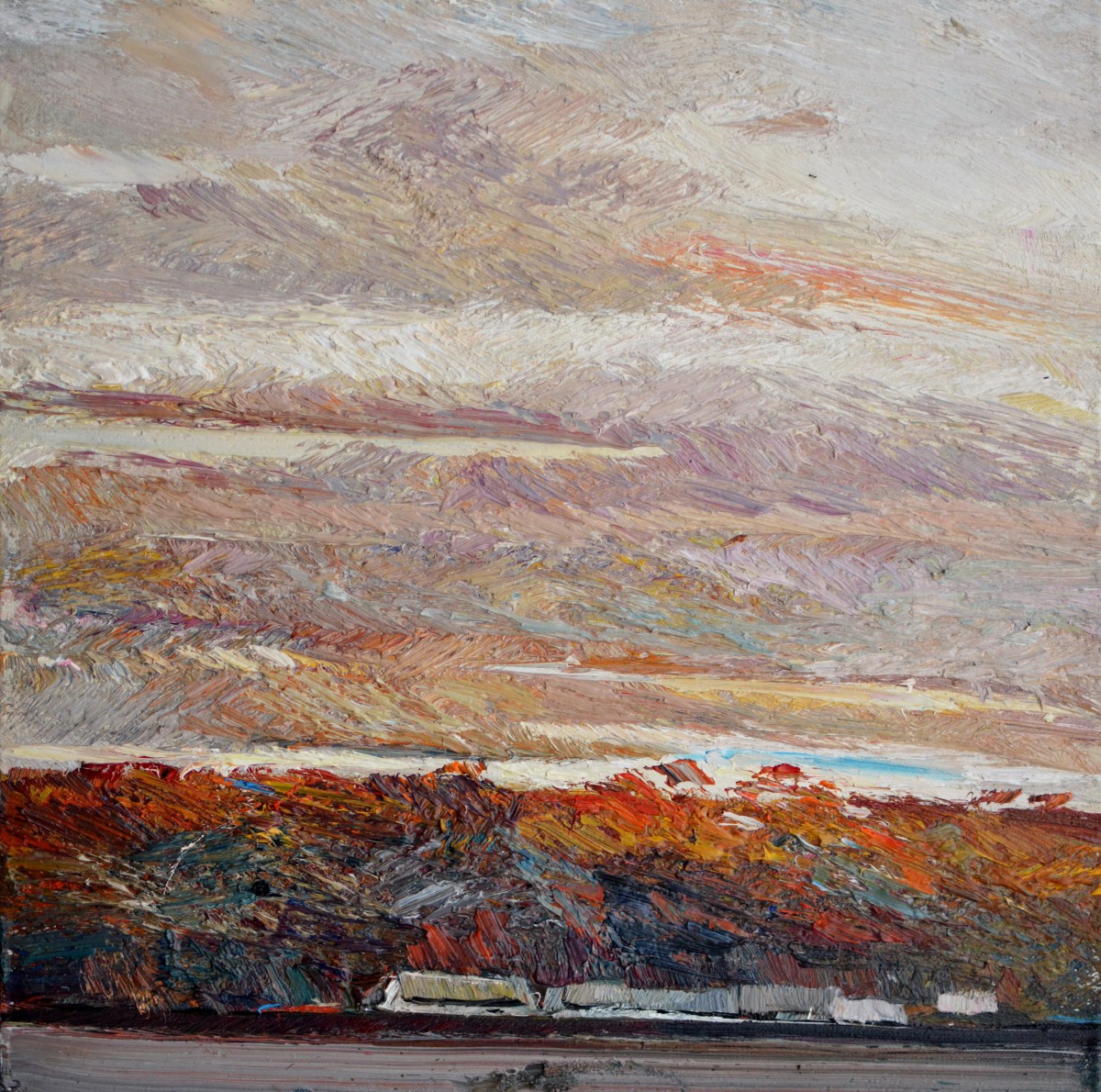 "Painting. Landscape. Pleinair. Long term" by Vlada Cibuc, 420x420mm, oil on canvas