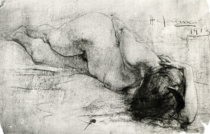 "Desen. Nud" by Nicolai Fechin