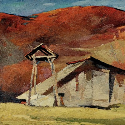 "Марамуреш" by Анатол Гимпу, 2000, 420x840mm, масло / холст