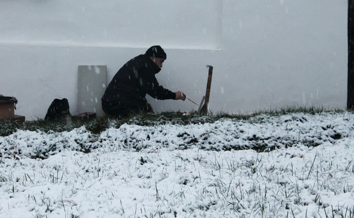 ... from the pleinair in Romania, March 2016