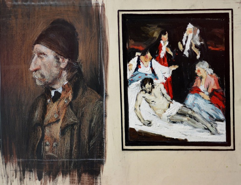 "Copii" by Мэдэлина Cасиан, 2015, 400x500mm, пастель и гуаш на бумаге