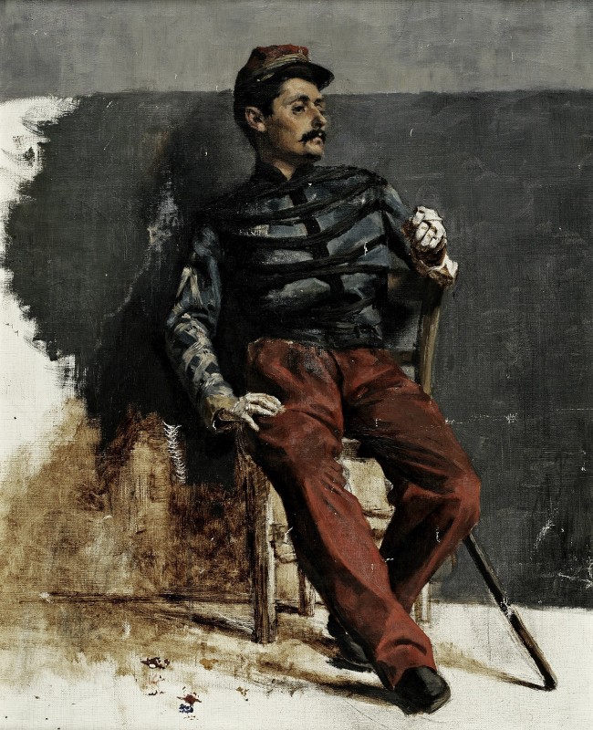 "Painting. Figure" by Ilya Efimovich Repin, oil on canvas