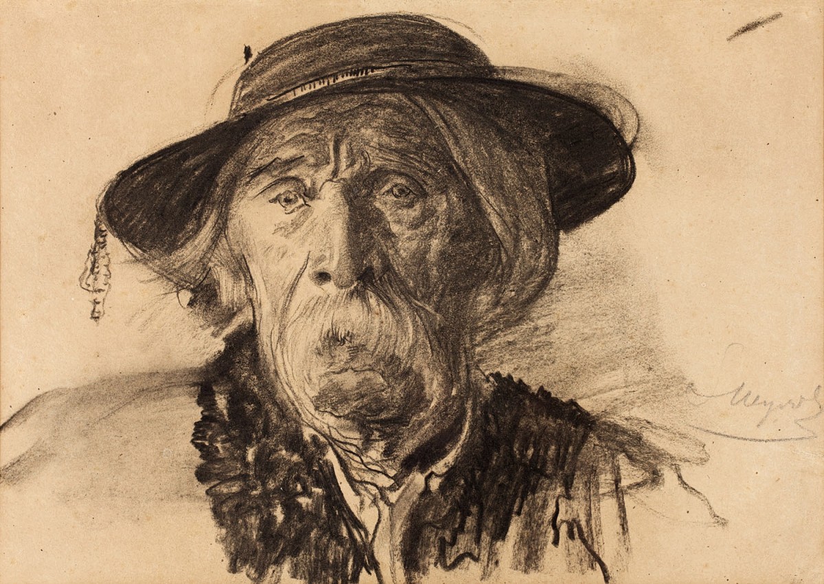 "Drawing. Portrait" by Leon Wyczółkowski