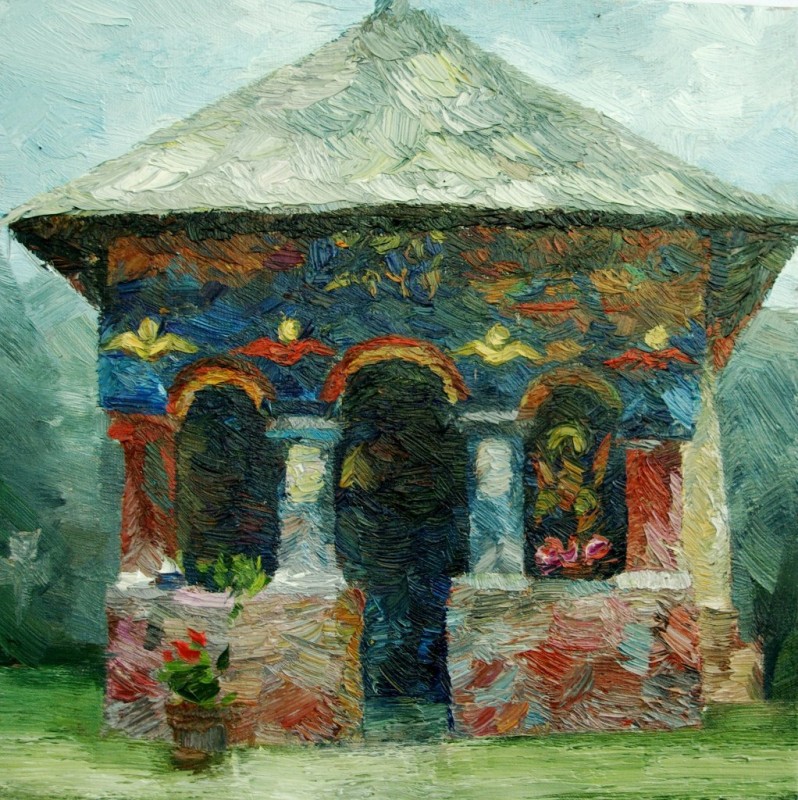 "Studiu. Pleinair" by Elena Moraru, 2013, oil on canvas
