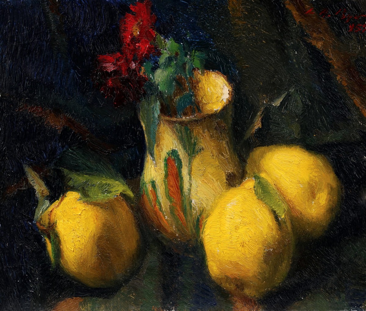 "Pictură. Natură statică" by Leon Biju