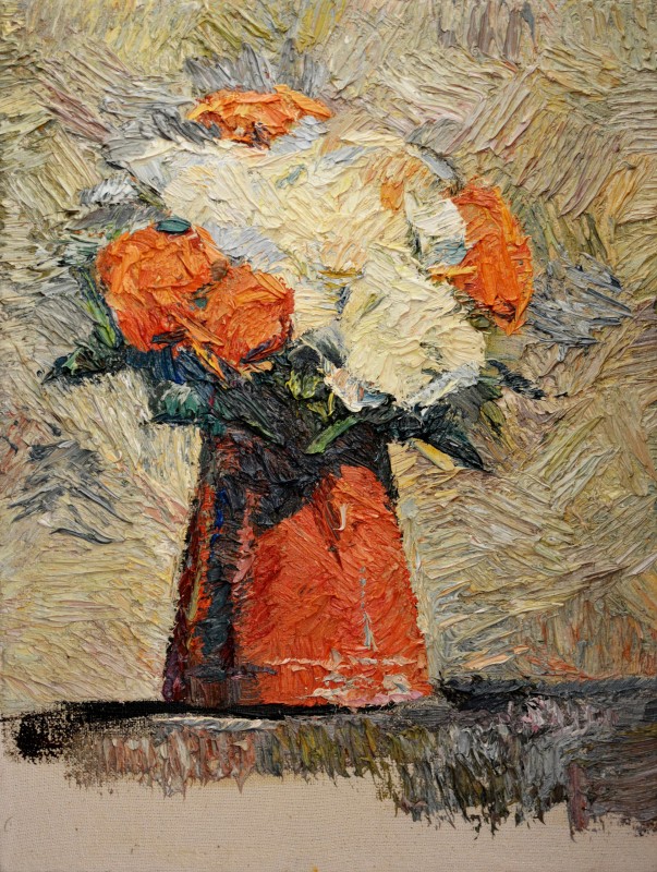 "Studiu flori" by Mădălina Casian, 2016, 300x400mm, oil on canvas