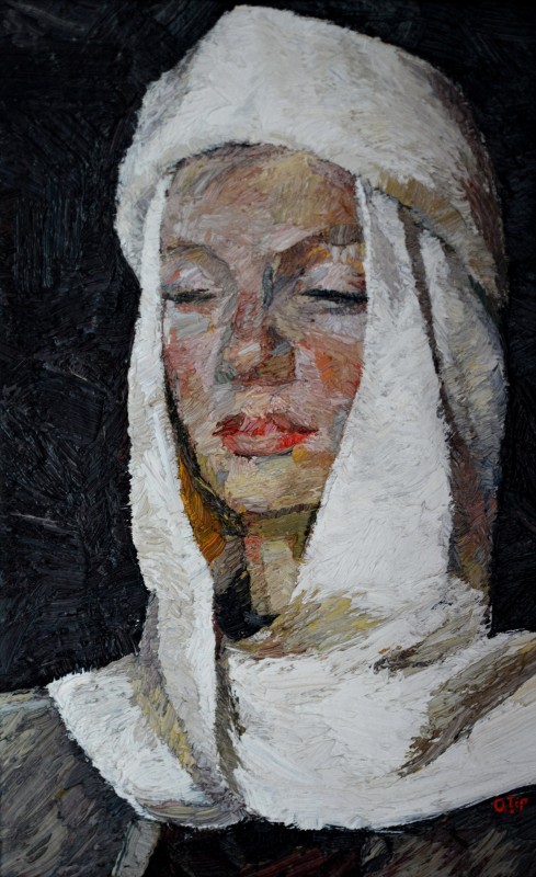 "Портрет „Яна”" by Оксана Цип, 2008, 400x250mm, масло / холст
