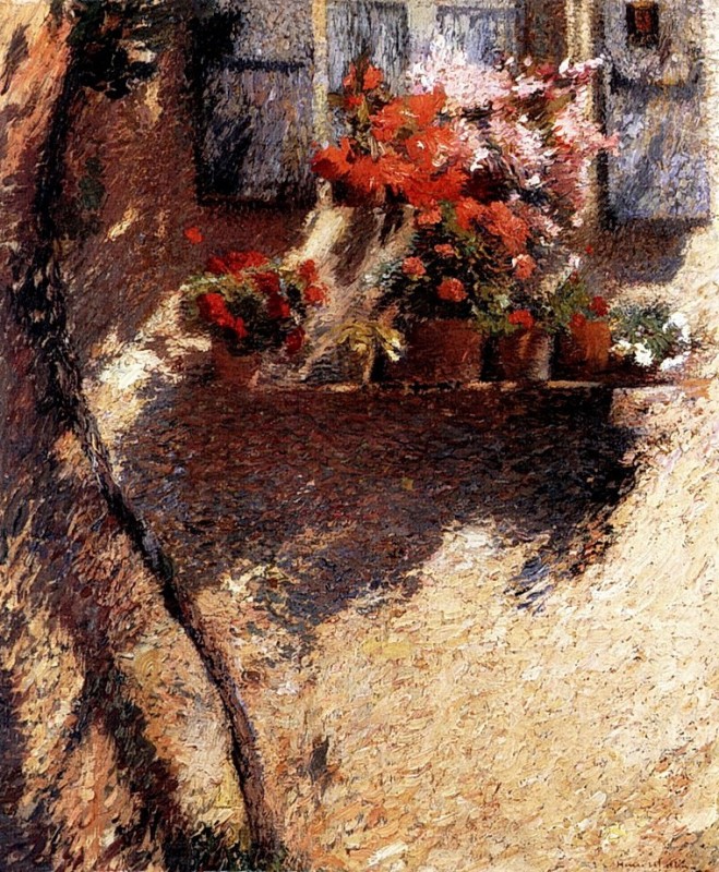 "Composition. Flowers" by Henri-Jean Guillaume Martin