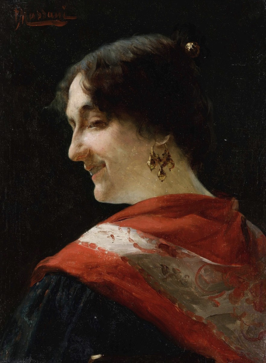 "Pictură. Portret" by Pompeo Massani