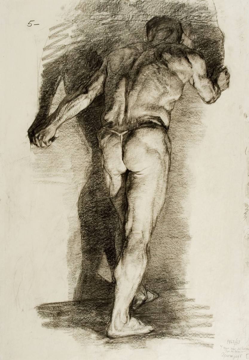 "Desen. Nud. Figură / semifigură" by Igor Mikhailovich Grigorev