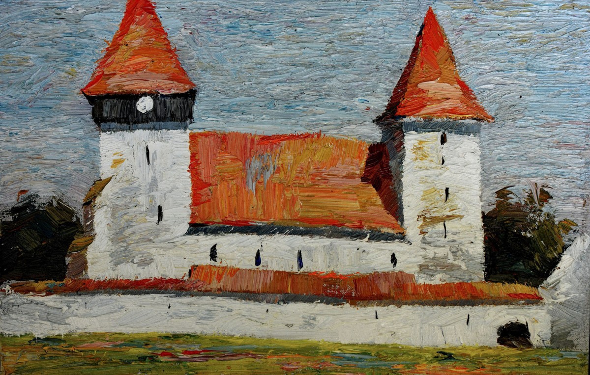 "Motiv. Merghendeal" by Victor Teslaru, 2016, 300x400mm, ulei pe pânză