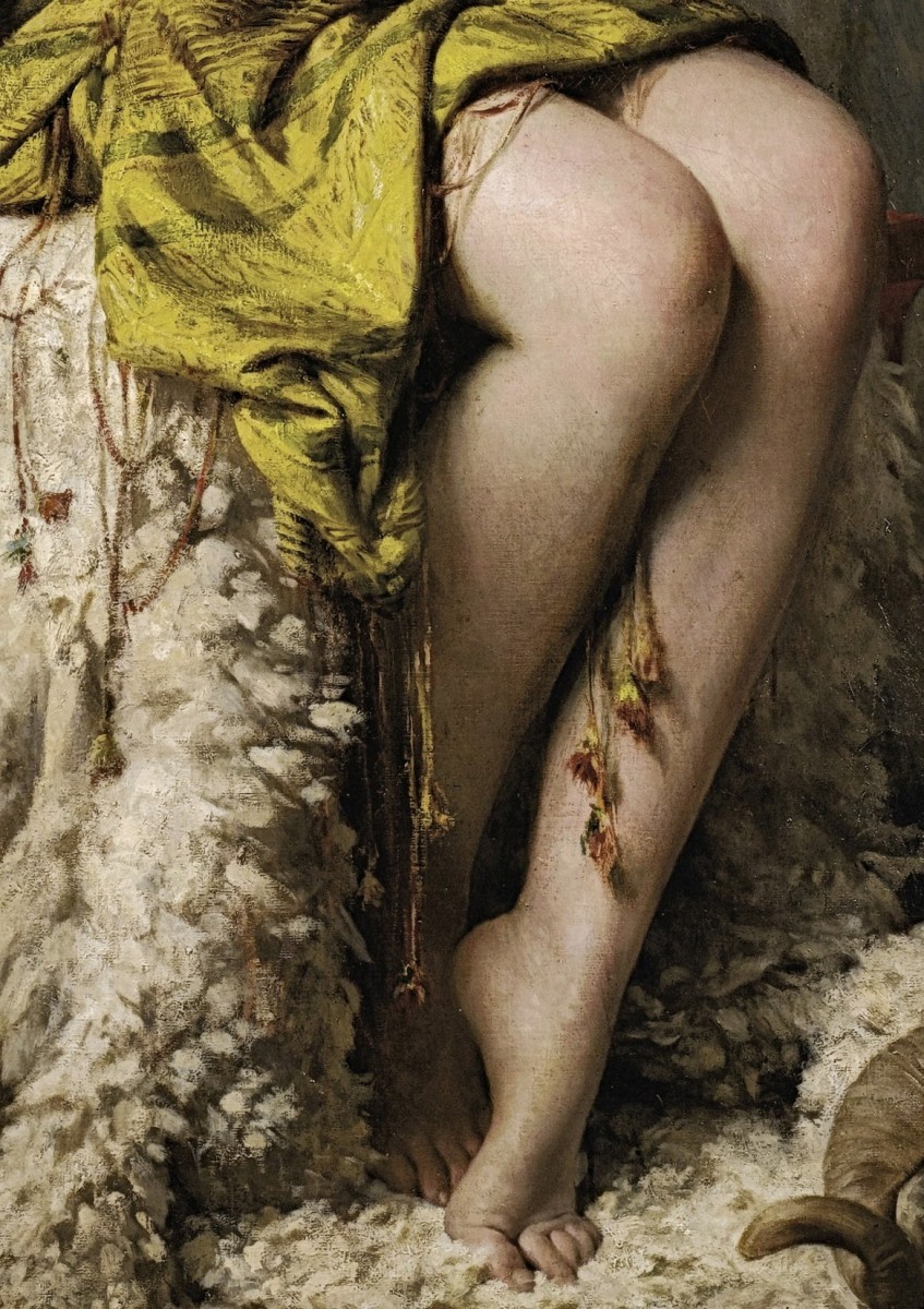 "Painting. Gypsum, head, hands, feet" by Théobald Chartran