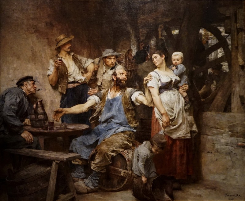 "Compoziție" by Léon Augustin Lhermitte