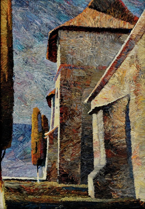 "Moldovița" by Anatol Ghimpu, 2003, 600x420mm, ulei pe pânză