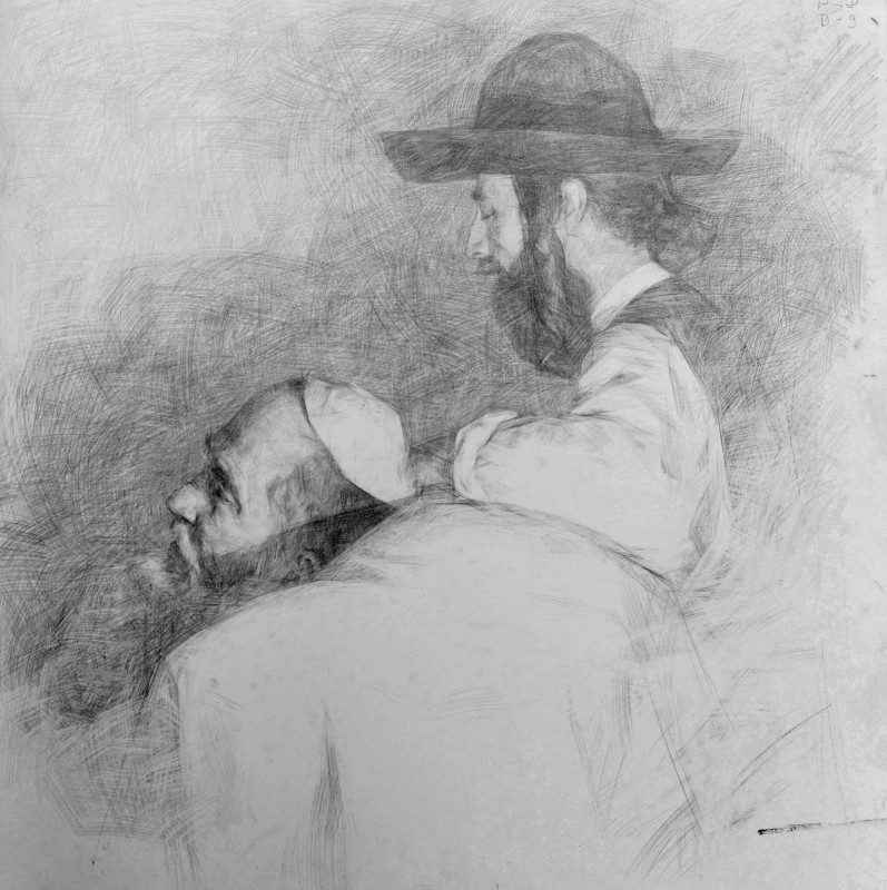 "Drawing. Portrait. Long term" by Cezar Ciobanu, 700x700mm
