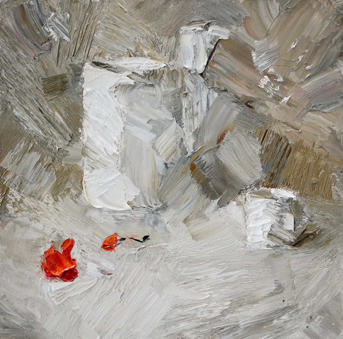 "Painting. Etude. Long term" by Eduard Leahu, 300x300mm, oil on canvas