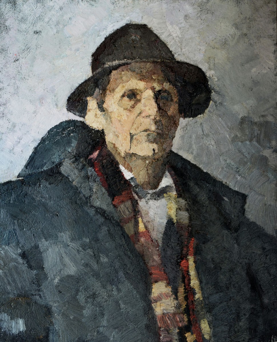"Portret" by Ion Viznovici, 2010, 520x420mm, ulei pe pânză