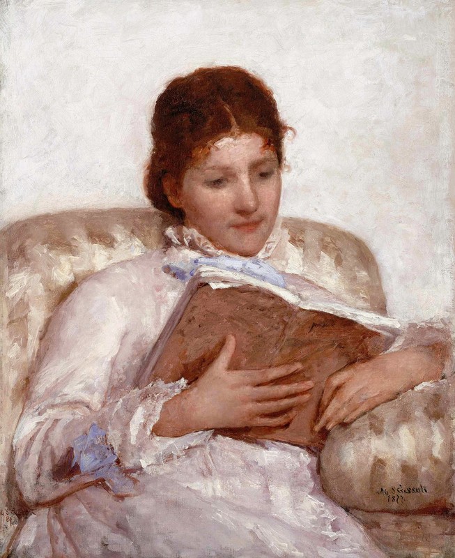 "Composition. Figure" by Mary Cassatt