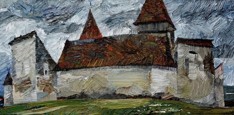 "Painting. Pleinair. Pleinair romania" by Dumitrița Znaida, oil on canvas