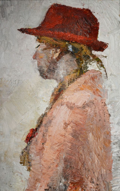 "Studiu. Portret" by Ион Визновиcи, 2006, 250x400mm, масло / холст