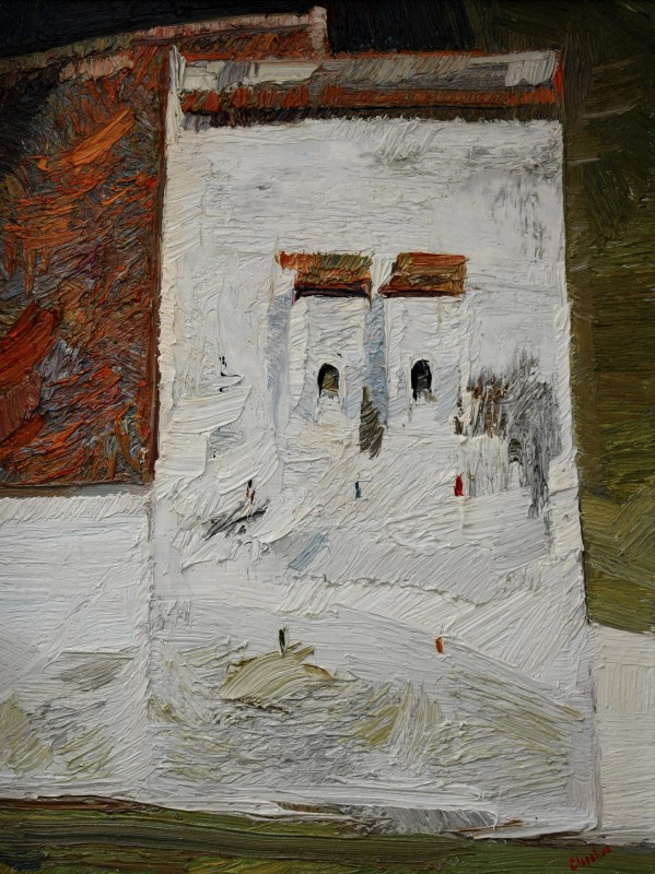 "Motiv. Dealul Frumos" by Alexandra Clapatiuc, 2012, 400x300mm, oil on canvas