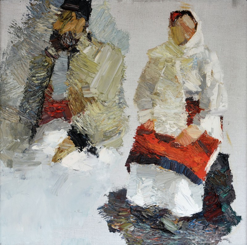 "Этюд" by Ион Голубей, 2015, 420x420mm, масло / холст
