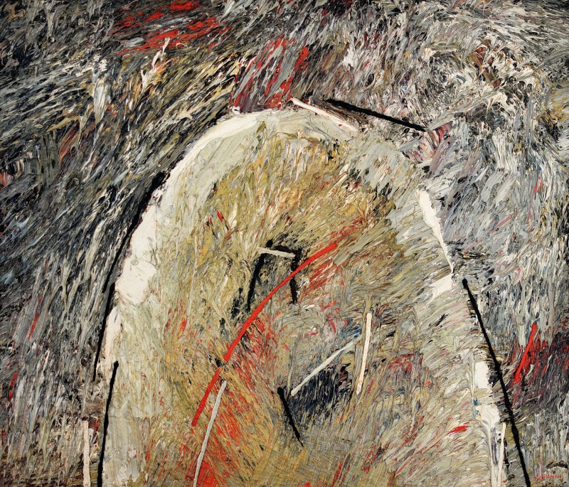 "Oușorul. Vatra Dornei" by Анатол Гимпу, 1995, 600x700mm, масло / холст