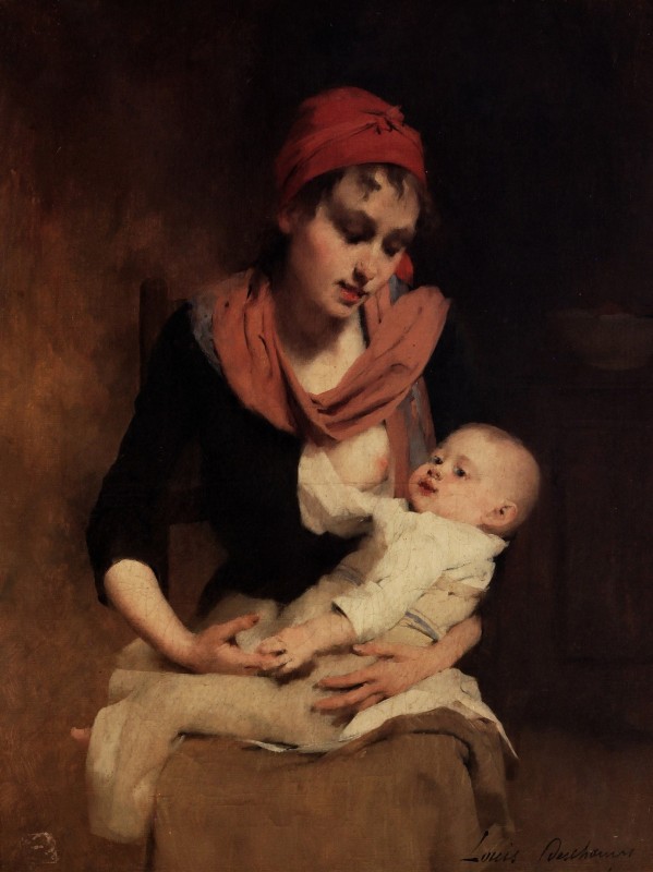 "Pictură. Oameni" by Louis Deschamps