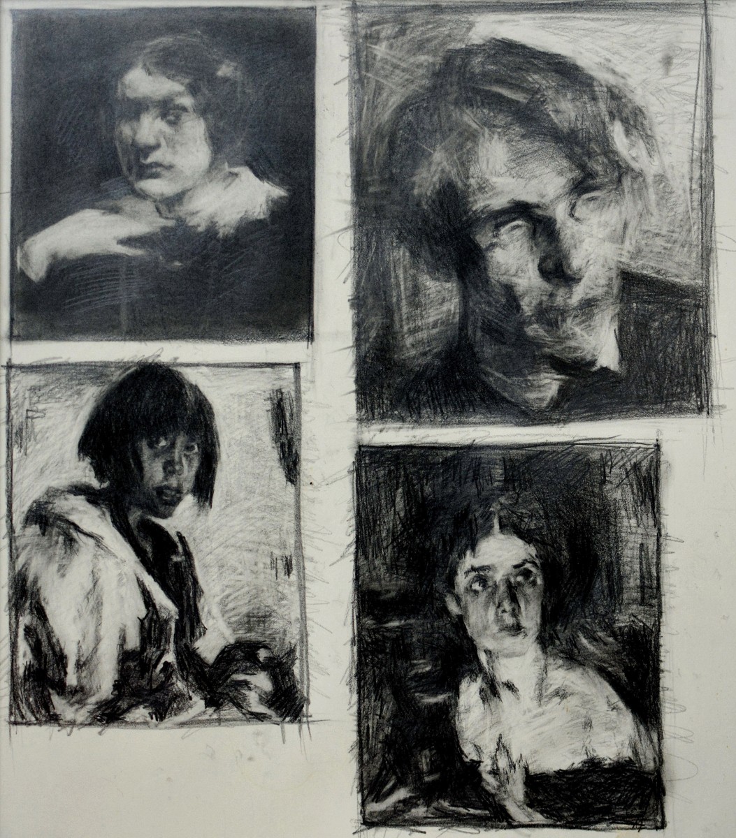 "Copii" by Ниcолета Стати, 2007, 450x400mm, карандаш / бумага