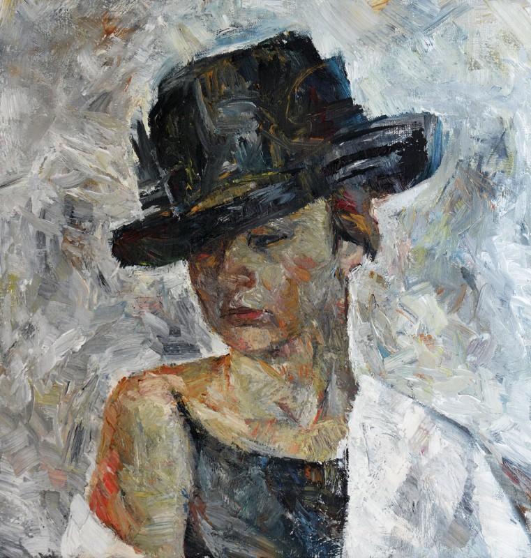 "Painting. Portrait. Long term" by Irina Bușcu, 450x430mm, oil on canvas