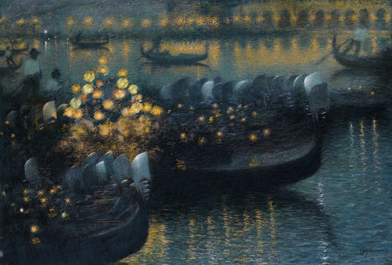 "Painting. Marine landscapes" by Lucien Lévy-Dhurmer