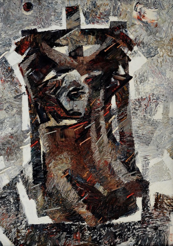 "Atelier" by Anatol Ghimpu, 2003, 950x680mm, ulei pe pânză