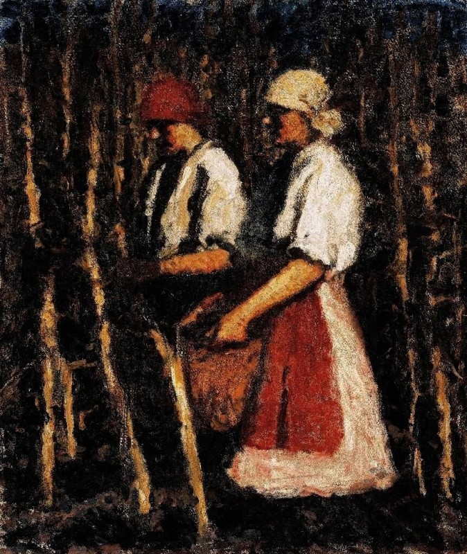 "Painting. People" by József Koszta