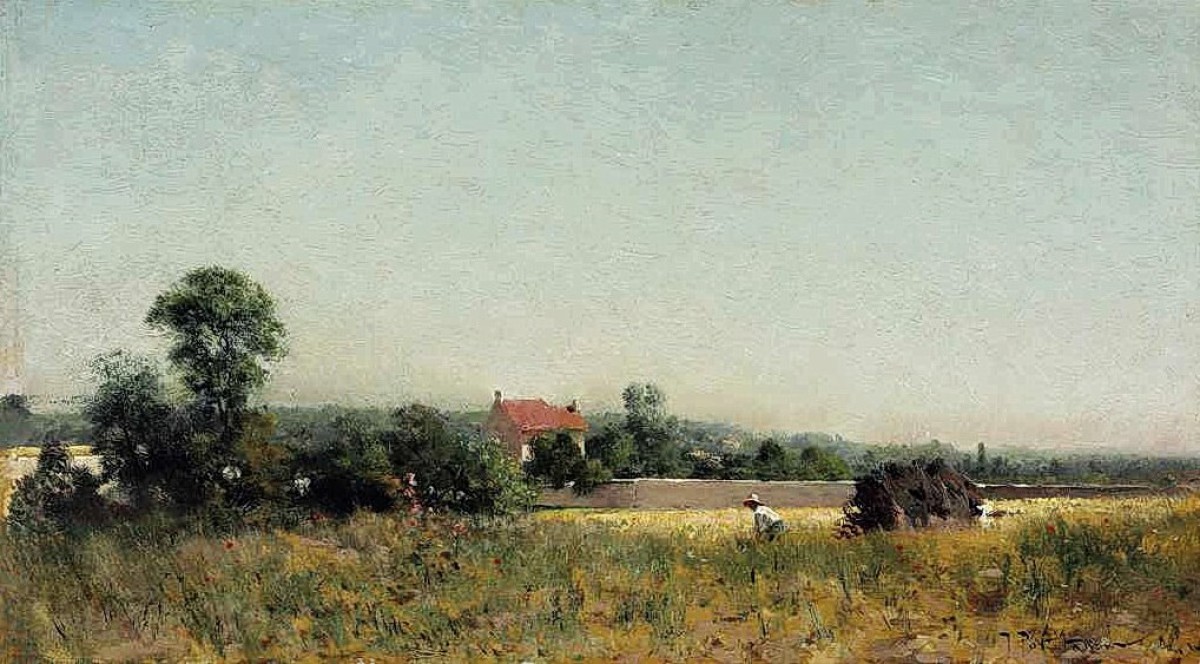 "Painting. Landscape" by Ivan Pavlovich Pokhitonov
