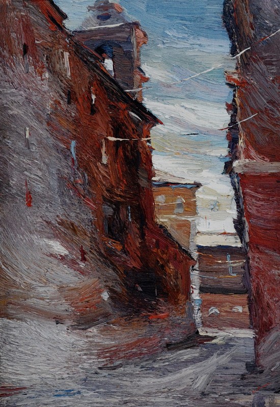 "Roma" by Anatol Ghimpu, 1999, 600x420mm, ulei pe pânză