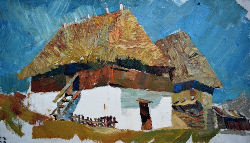 "Painting. Pleinair. Pleinair romania" by Vitalie Golban, oil on canvas