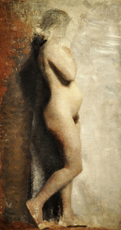 "Painting. Nude" by Vilhelm Hammershøi