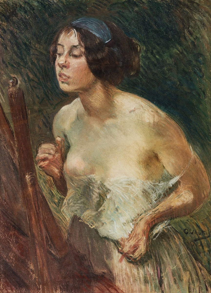 "Pictură. Figură / semifigură" by Otto Vautier