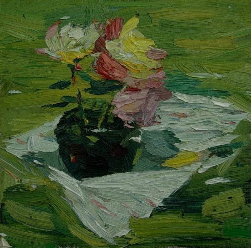 "Studiu" by Carolina Leagul, 2013, oil on canvas