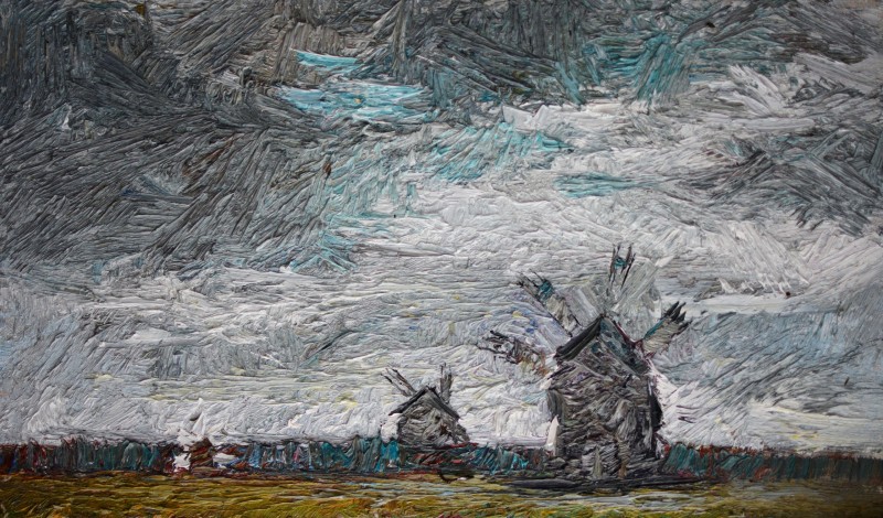 "Живопись. Пейзаж. Пленэр. Продолжительный" by Доина Мындреан, 300x520mm, масло / холст