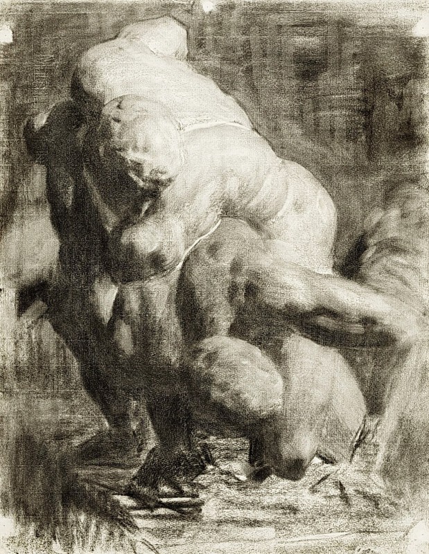 "Composition. Nude" by Thomas Pollock Anshutz