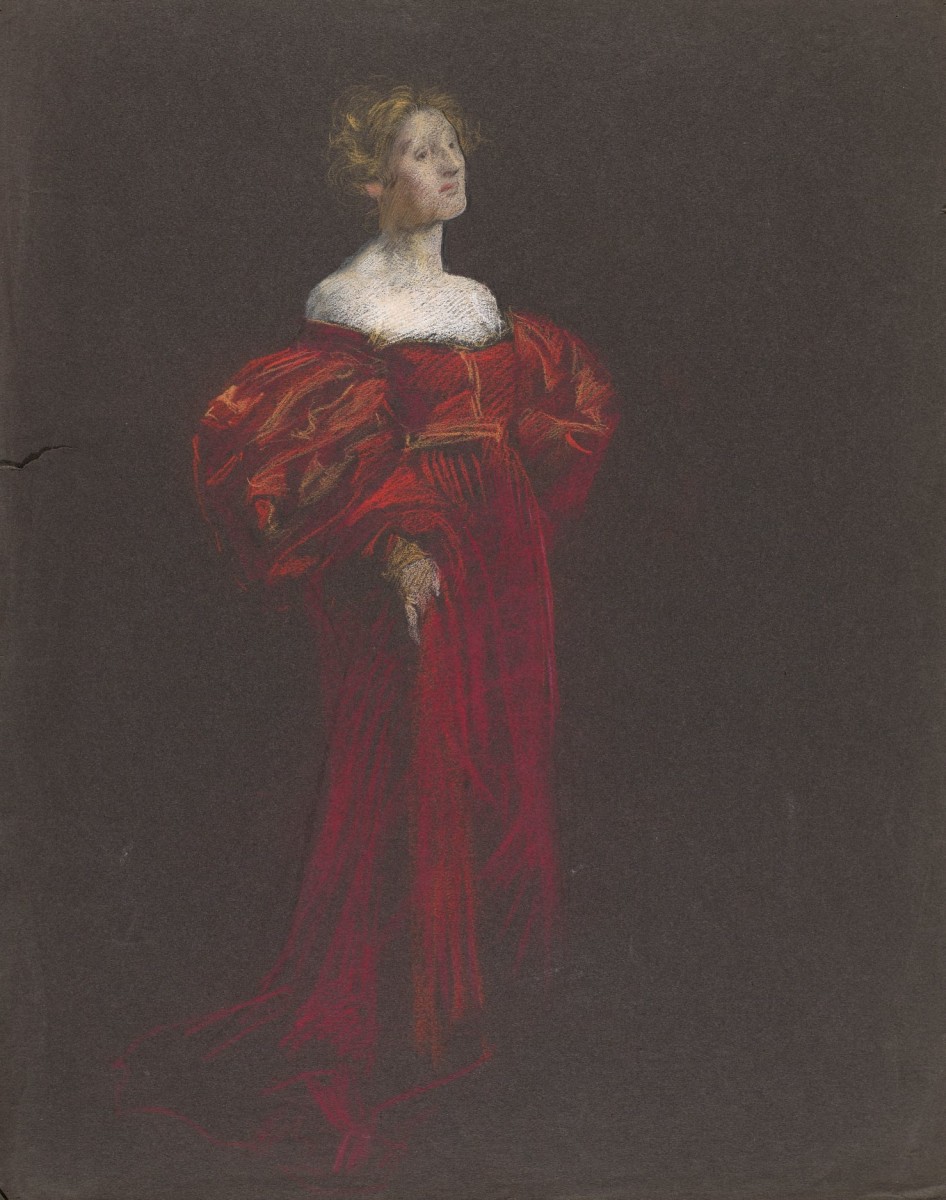 "Composition. Figure" by Edwin Austin Abbey