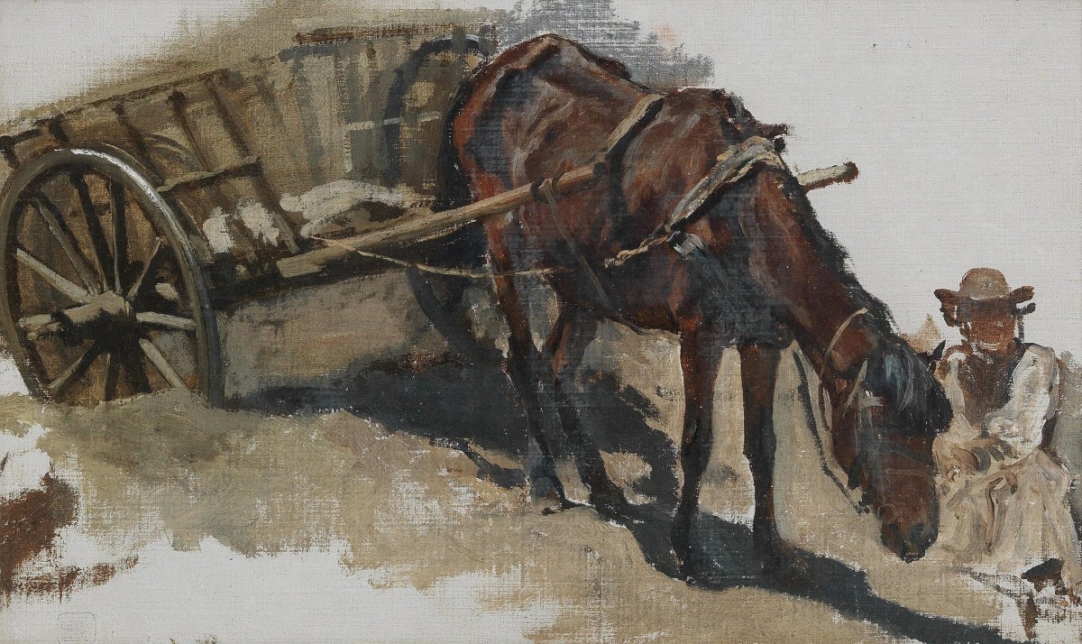 "Painting. Animals" by August Ritter von Pettenkofen