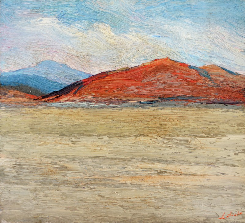 "Nebedag" by Anatol Ghimpu, 1999, 400x440mm, oil on canvas