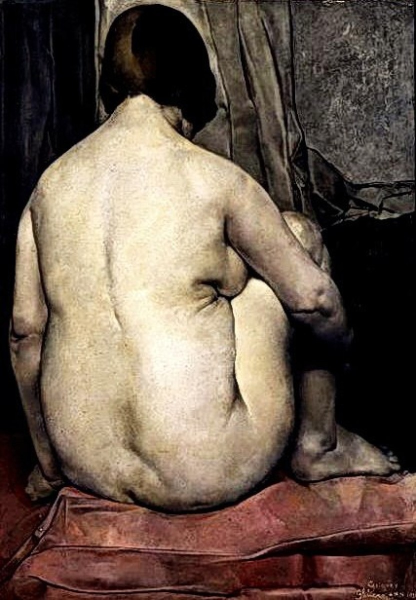 "Painting. Nude" by Grigory Gluckmann