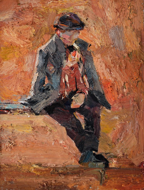 "Painting. Pleinair. Figure. Long term" by Vitalie Golban, 420x320mm, oil on canvas