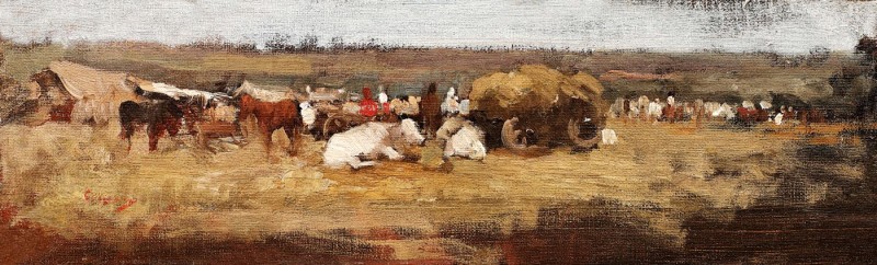 "Pictură. Animale" by Nicolae Grigorescu