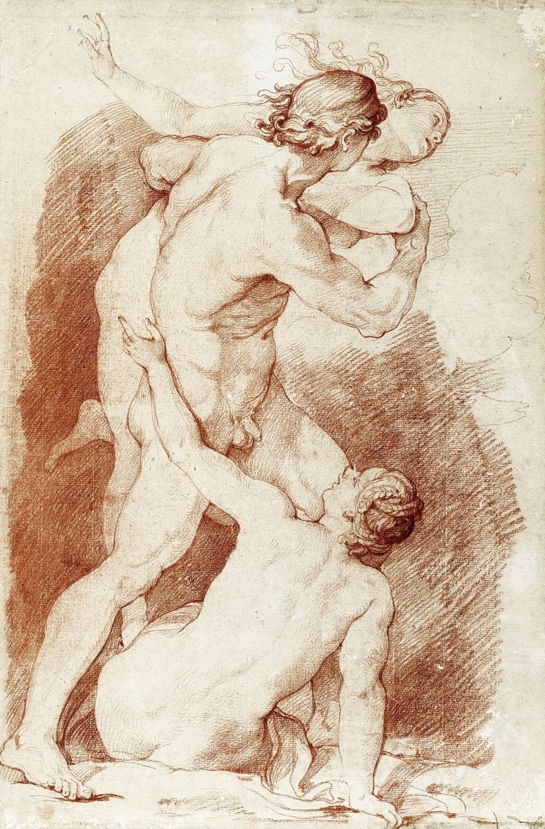 "Drawing. Nude" by Charles-Joseph Natoire