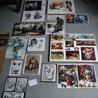 Vizionări în Liceul Academic de Arte Plastice „Igor Vieru” / Copii de pe opere. 8 septembrie 2018